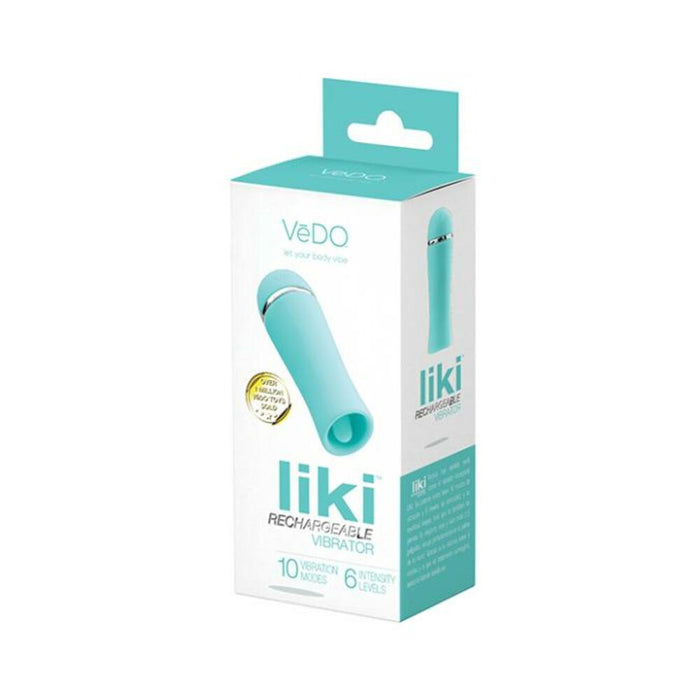 Vedo Liki Rechargeable Flicker Vibe Tease Me Turquoise