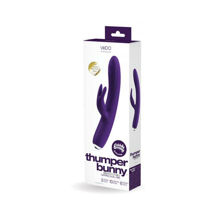 Vedo Thumper Bunny Rechargeable Dual Vibe Deep Purple