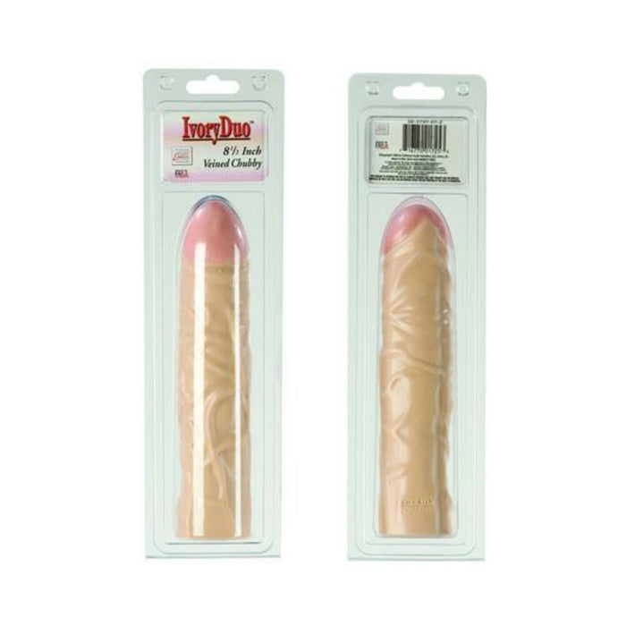 IVORY DUO VEINED CHUBBY 8.5 INCH IVORY