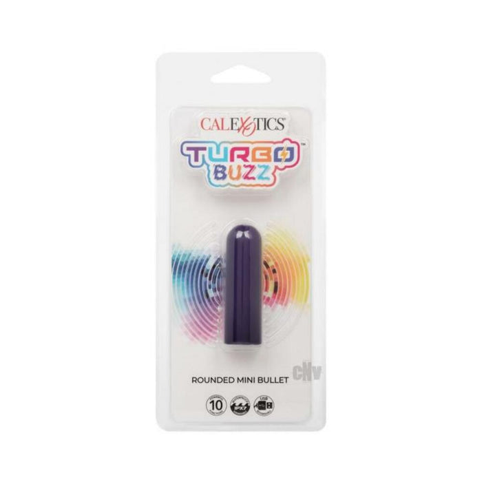Turbo Buzz Rounded Mini Bullet Stimulator - Purple