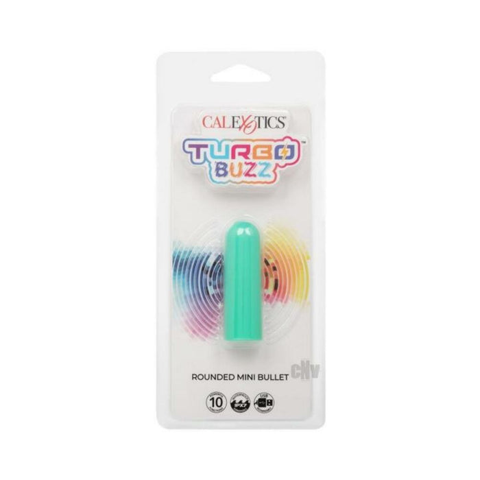 Turbo Buzz Rounded Mini Bullet Stimulator - Green