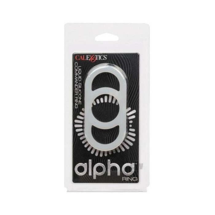 Alpha Liquid Silicone Commander Cock Ring - Natural