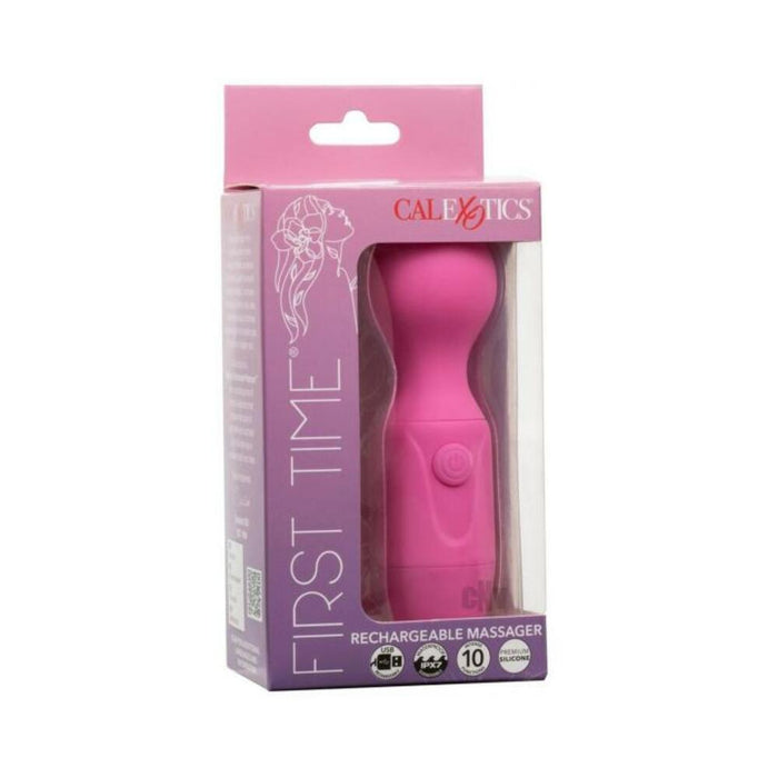 First Time Rechargeable Vibrator Massager - Pink