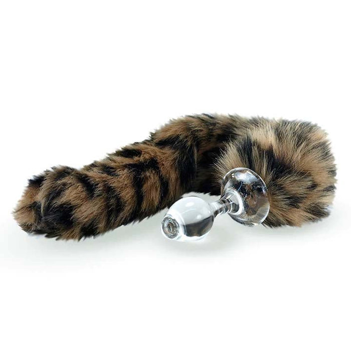 Crystal Delights Minx Faux Fur Tail Plug Black