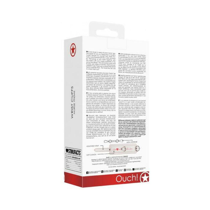 Ouch Wrist Cuffs Nurse Theme White