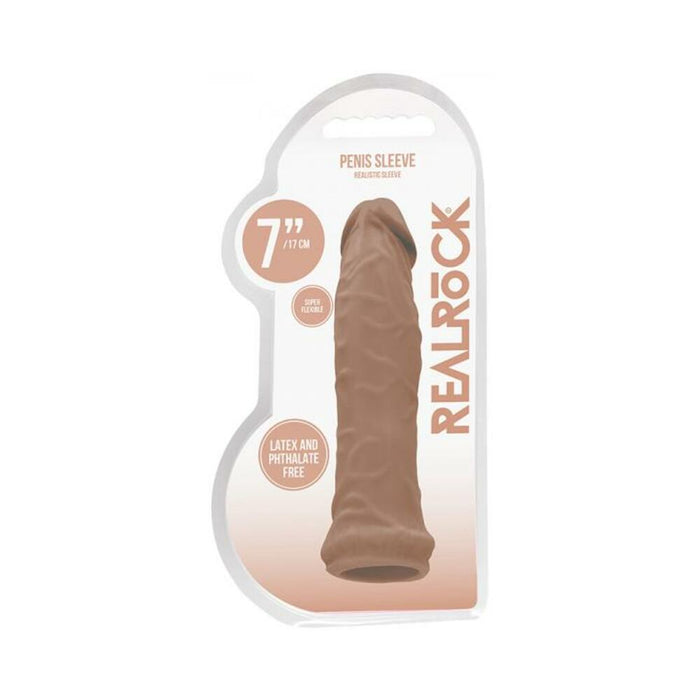 Real Rock Penis Extender - 7'' - 17 Cm - Mocha