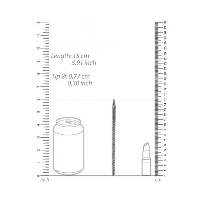 Shots Ouch Urethral Sounding Ribbed Dilator