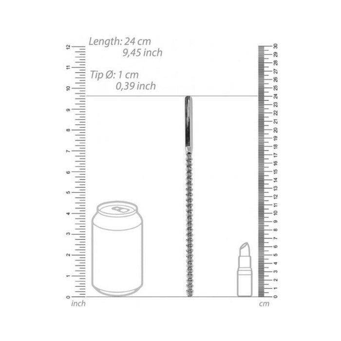 Ouch! Urethral Sounding - Metal Dilator - Beaded - 10 Mm