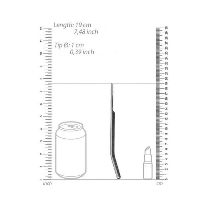 Ouch! Urethral Sounding - Metal Dilator - Curved - 10 Mm