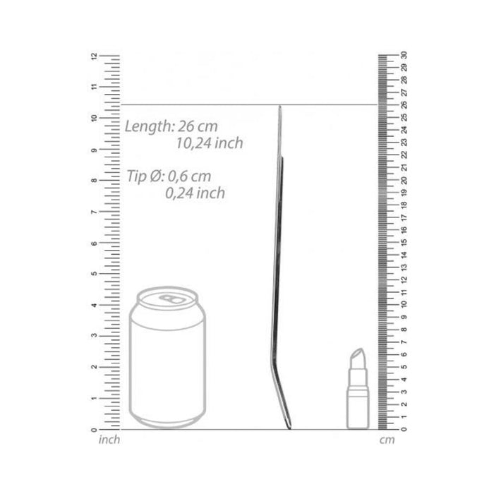 Ouch! Urethral Sounding - Metal Dilator - Curved - 6 Mm
