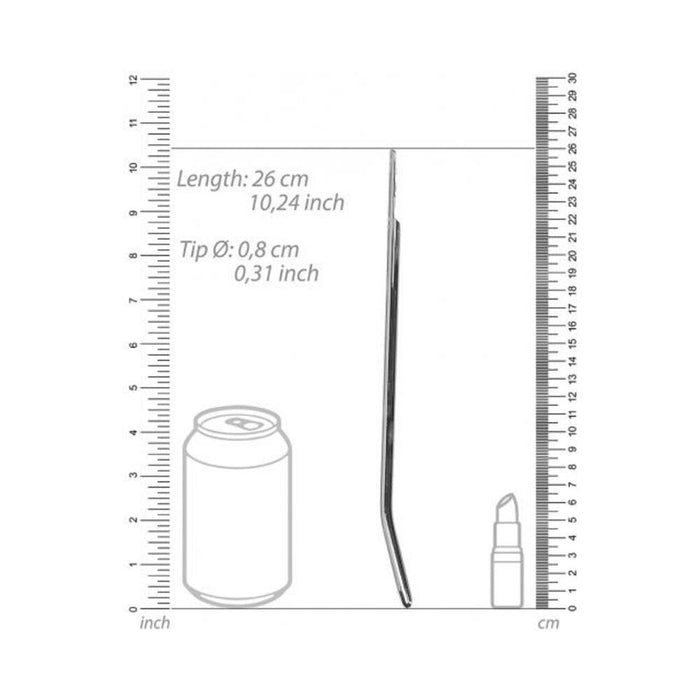 Ouch! Urethral Sounding - Metal Dilator - Curved - 8 Mm