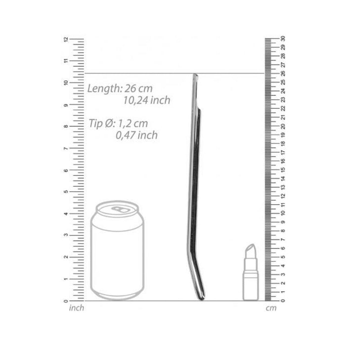 Ouch! Urethral Sounding - Metal Dilator - Curved - 12 Mm