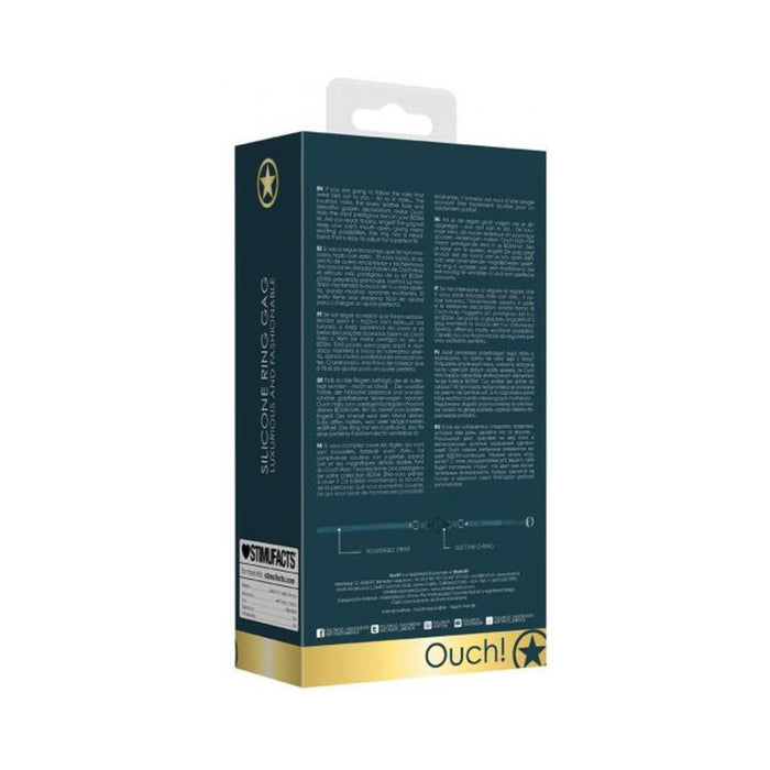 Ouch Halo Silicone Ring Gag Green