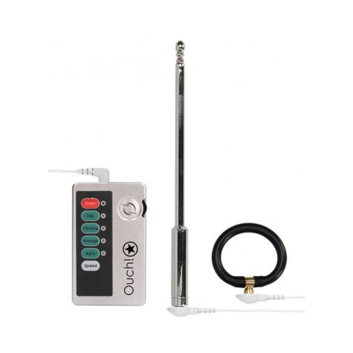 E-stim Urethral Sounding Set Large Silver