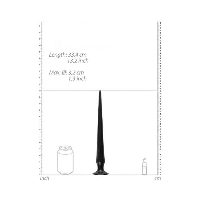 Ouch! Ass Spike Dildo 13 In. Black