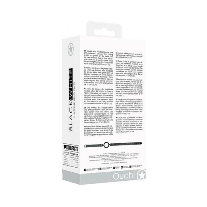 Ouch Silicone Ring Gag Black