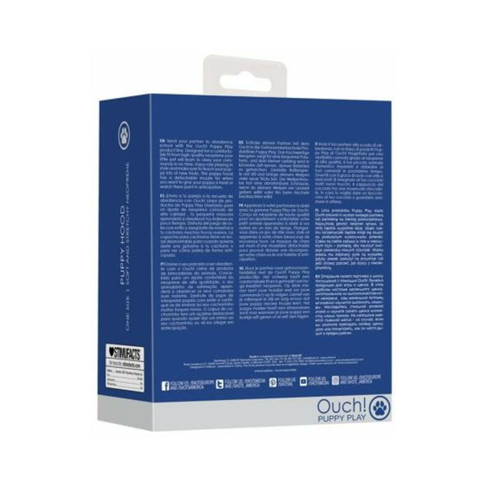 Ouch Neoprene Puppy Hood Blue