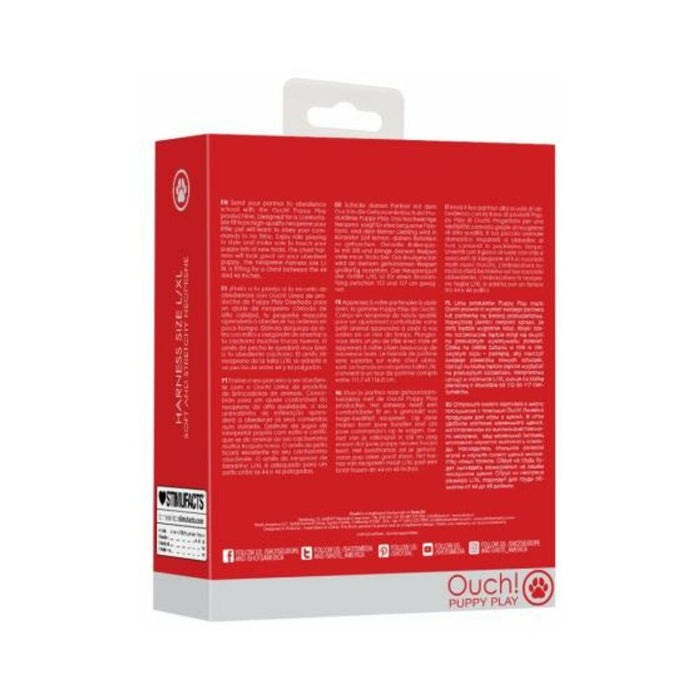 Ouch Neoprene Harness L/xl Red