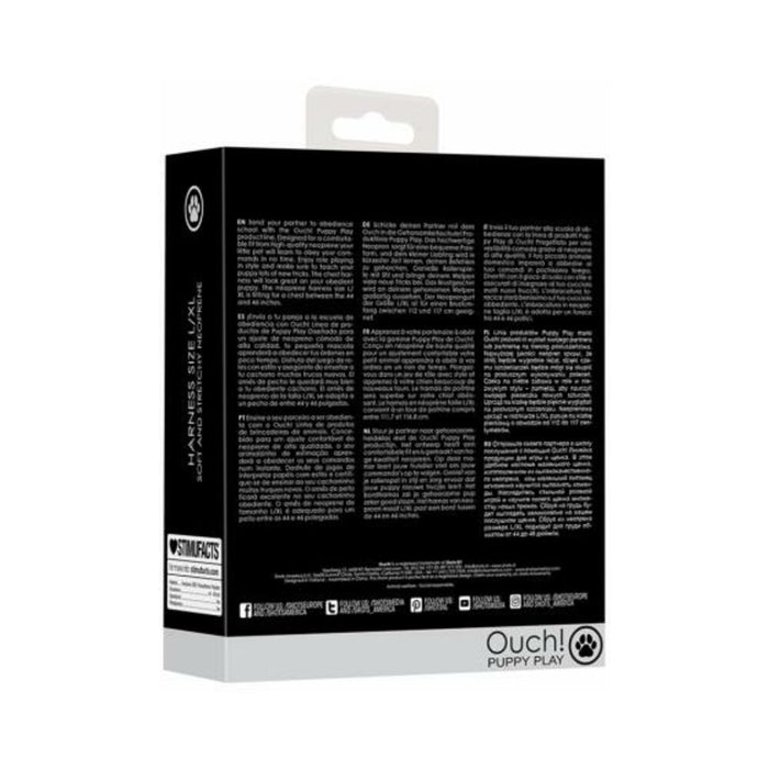 Ouch Neoprene Harness L/xl Black