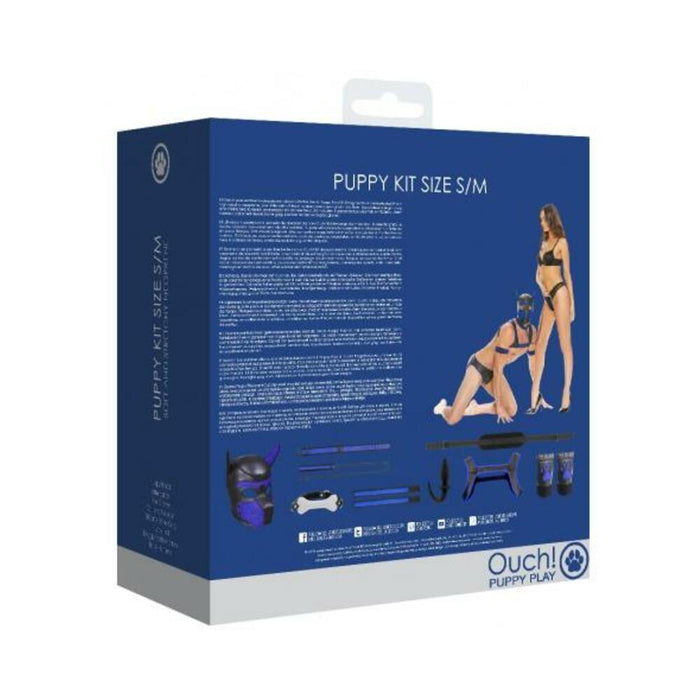 Ouch Neoprene Puppy Kit S/m Blue
