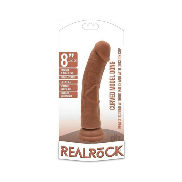 Realrock Curved Dildo 8 Tan