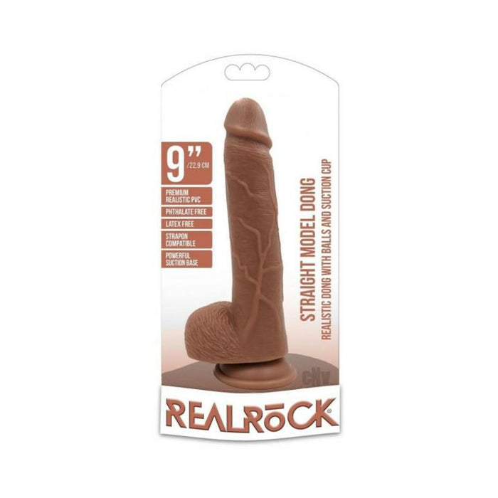 Realrock Straight W/balls 9 Tan