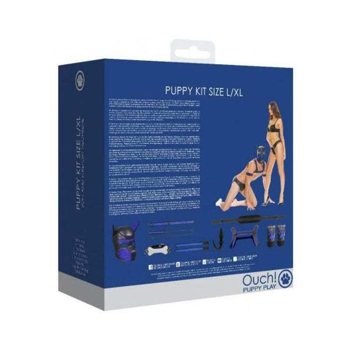 Ouch Neoprene Puppy Kit L/xl Blue