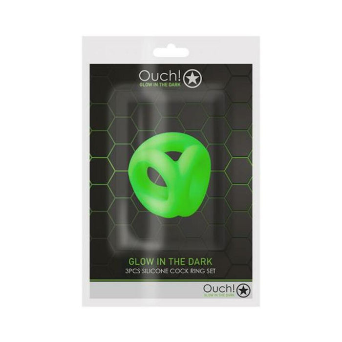 Ouch Cock Ring Ball Strap Gitd