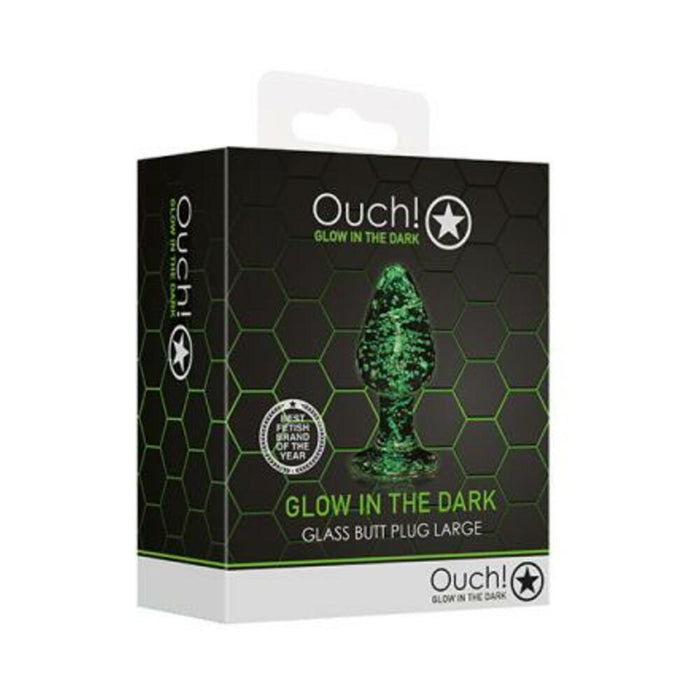 Ouch Glass Butt Plug Gitd Lg