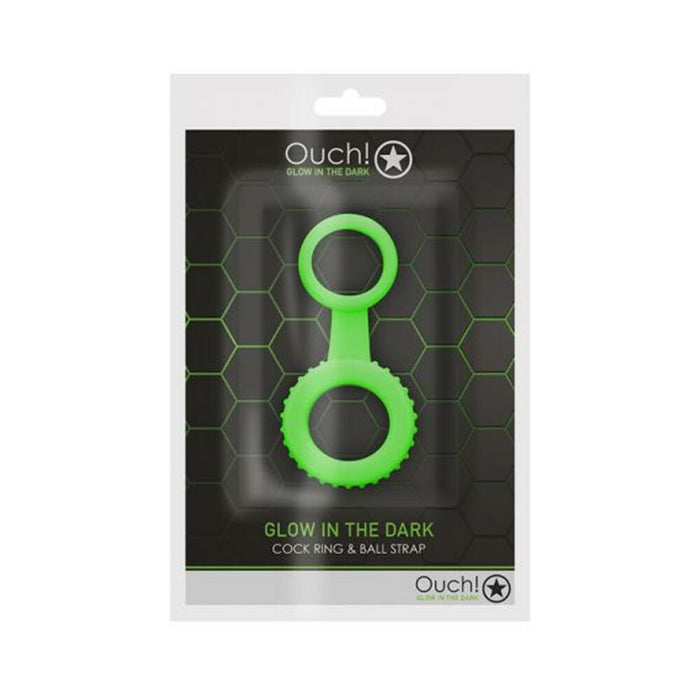Ouch Cock Ring Ball Strap Gitd