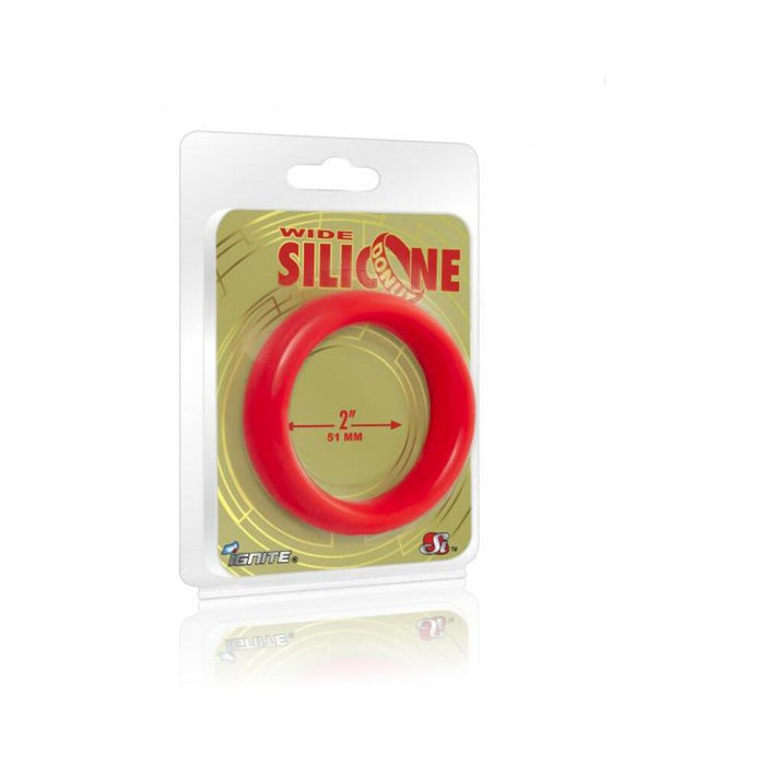 Si Wide Silicone Donut Red (2.0 In/51mm)