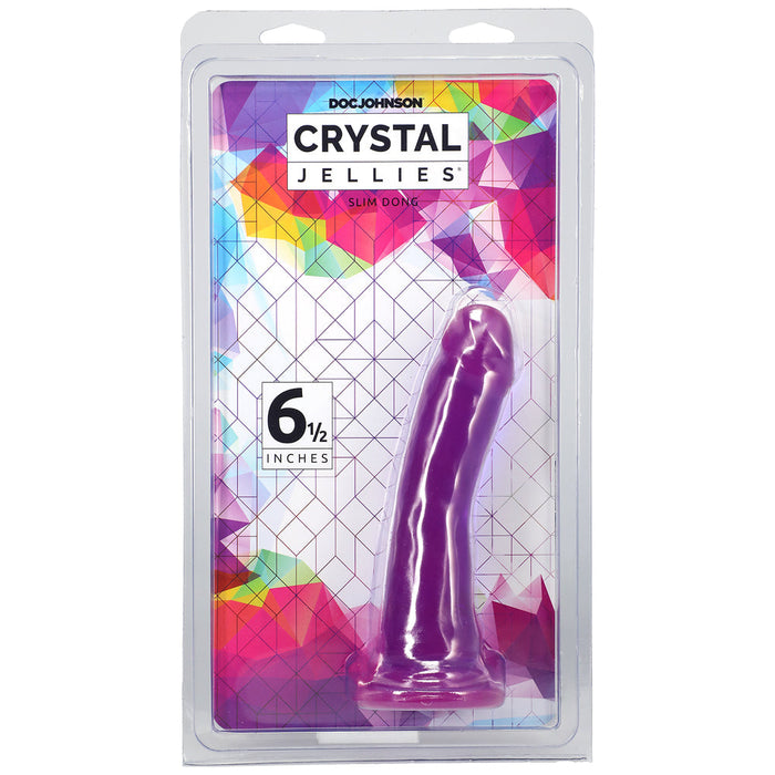 Crystal Jellies 6.5in Slim Dong Purple