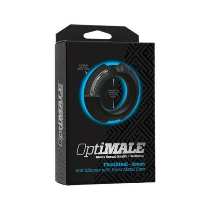 Optimale Flexisteel Cockring 35mm Black
