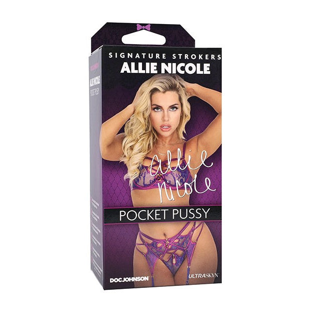 Signature Strokers Allie Nicole ULTRASKYN Pocket Pussy Vanilla