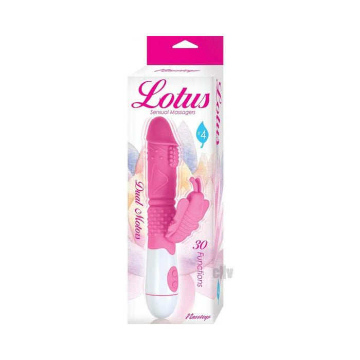 Lotus Sensual Massagers #4 Dual Stimulator Silicone Pink