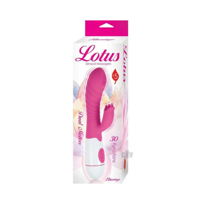 Lotus Sensual Massagers #5 Dual Stimulator Silicone Pink