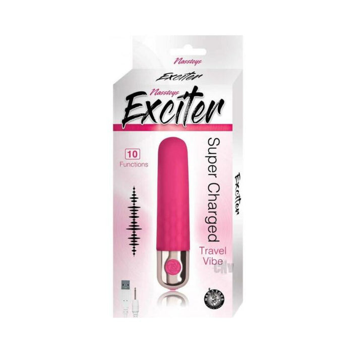 Exciter Travel Vibe Rechargeable Silicone Pink