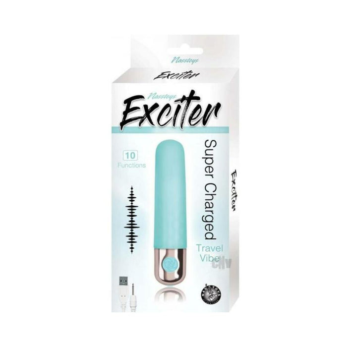 Exciter Travel Vibe Rechargeable Silicone Aqua