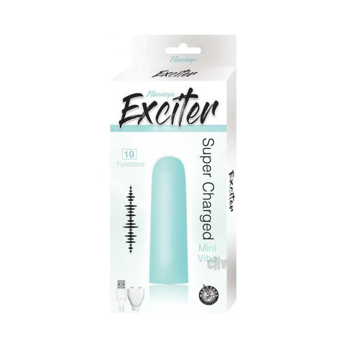 Exciter Mini Vibe Rechargeable Silicone Aqua