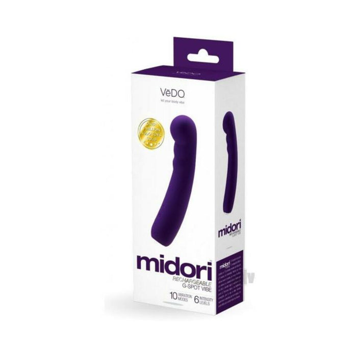 Vedo Midori Rechargeable G Spot Vibe - Deep Purple
