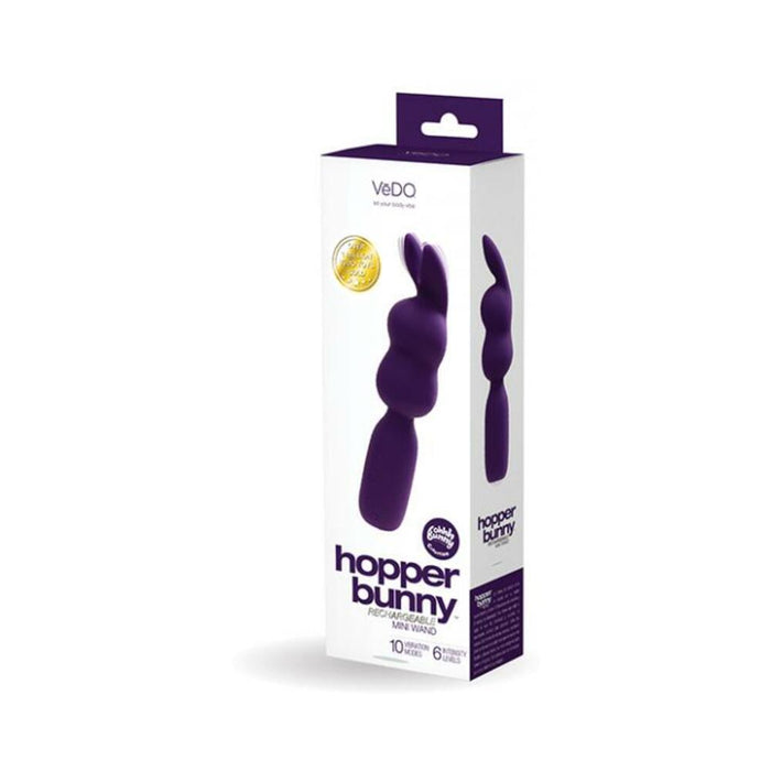 Vedo Hopper Bunny Rechargeable Mini Wand - Purple