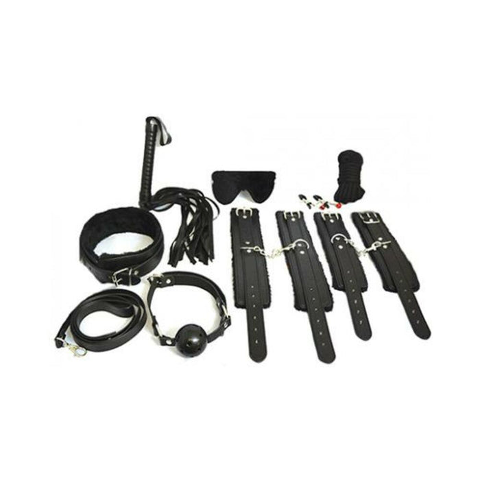 Everything Bondage 12 Piece Kit - Black