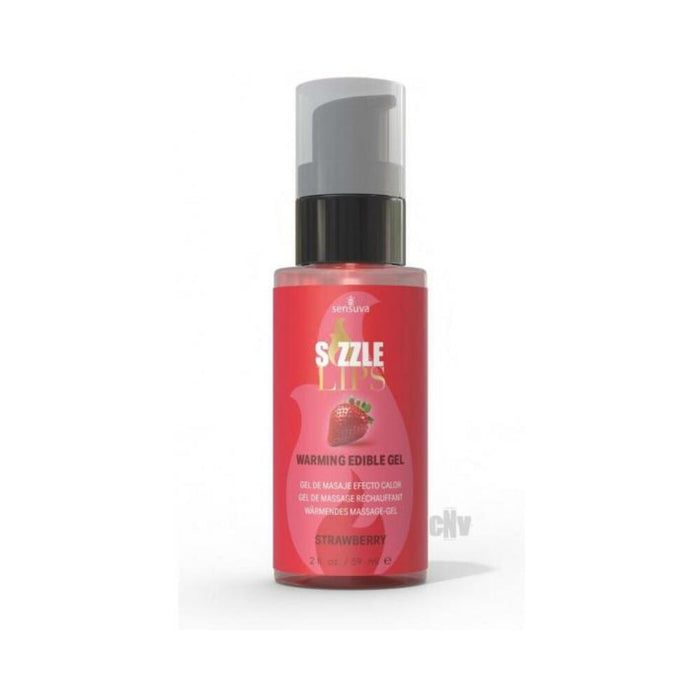 Sizzle Lips Warming Gel Strawberry 2 Oz