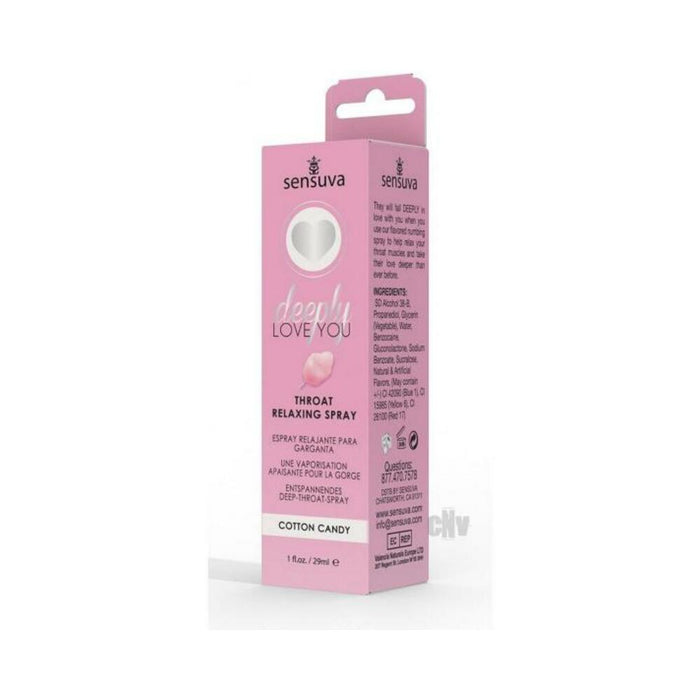 Sensuva Deeply Love You Throat Relaxing Spray Cotton Candy 1 Oz.