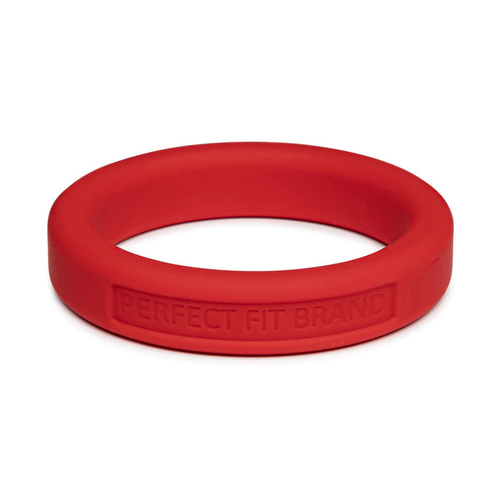 Classic 1.75 (44 mm) Silicone Med. Stretch Penis Ring Red
