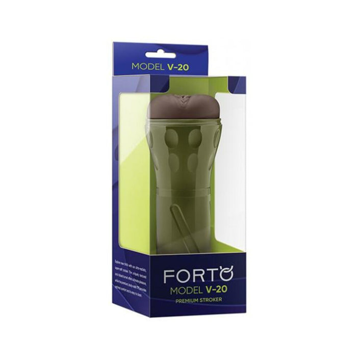 Forto Model V-20 Hard-side Vagina Masturbator - Dark