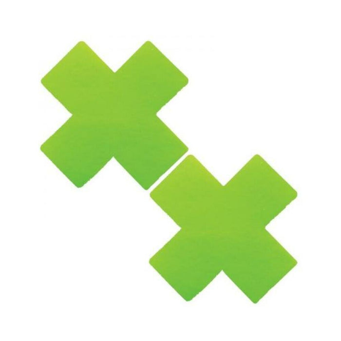 Neva Nude Apple Fruit-ella Neon Green Queen Status Plus Size Uv Wet Vinyl X Nipple Pasties