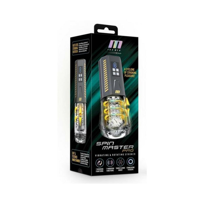 Blush M For Men Spinmaster Pro Stroker - Grey