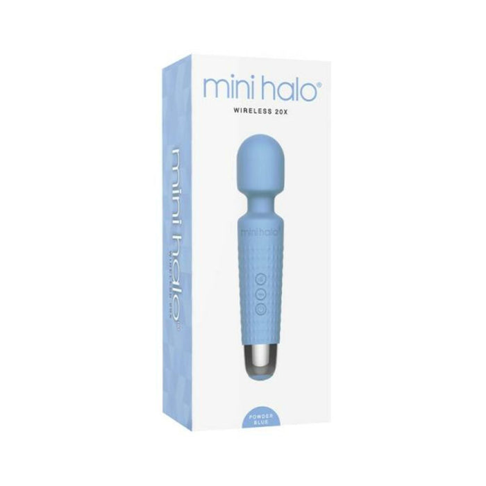 Mini Halo Wireless Wand 20x Silicone Powder Blue
