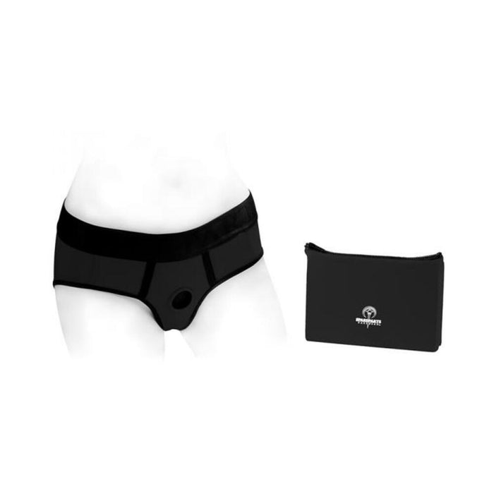 Spareparts Tomboi Nylon Briefs Harness Black Size Xs